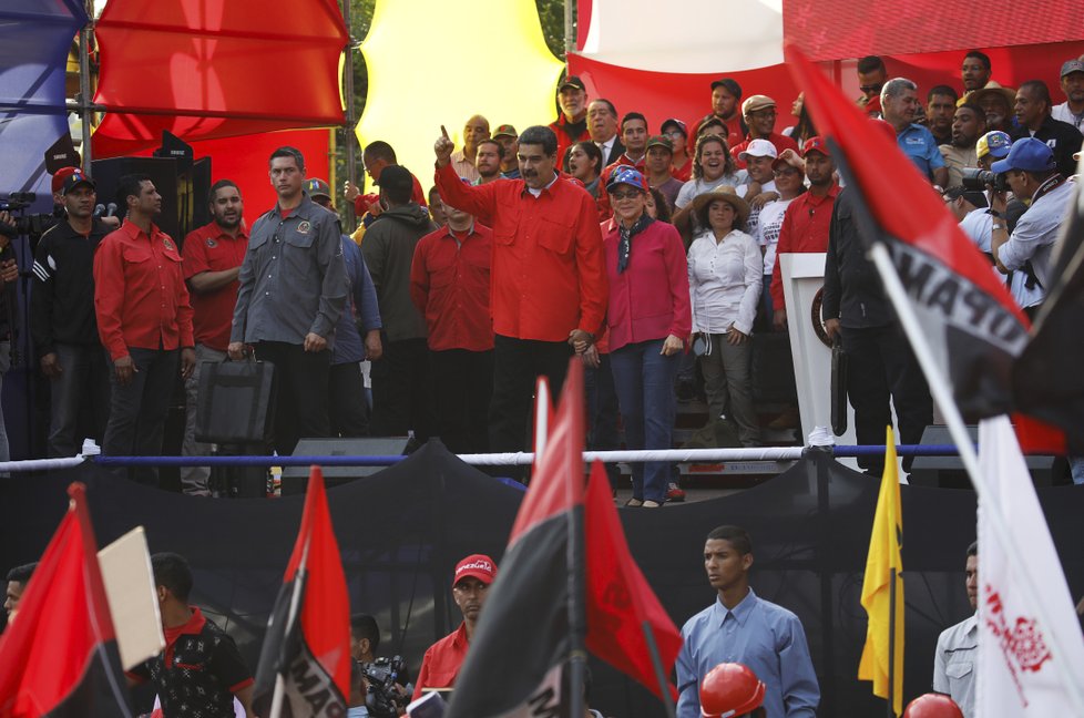 Ve Venezuele pokračují protesty proti vládě prezidenta Madura, (2.05.2019).