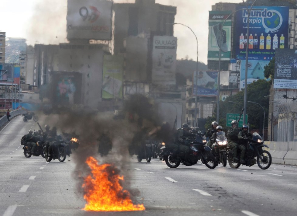 Protesty proti Madurovi ve Venezuele (3. 2. 2019)
