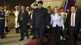 Venezuelský prezident Nicolás Maduro s manželkou Cilií Floresovou