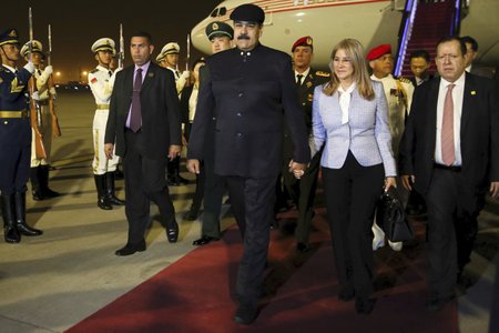 Venezuelský prezident Nicolás Maduro s manželkou Cilií Floresovou