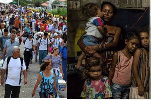 Lidé odcházejí ze zbídačené Venezuely do Kolumbie a Brazílie.