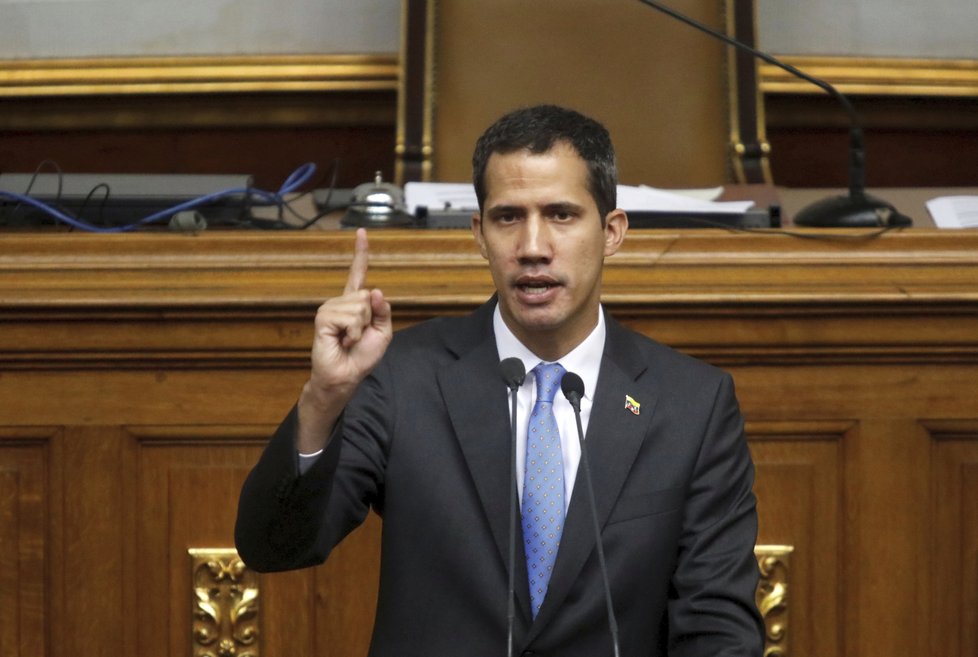 Vůdce venezuelské opozice Juan Guaidó.