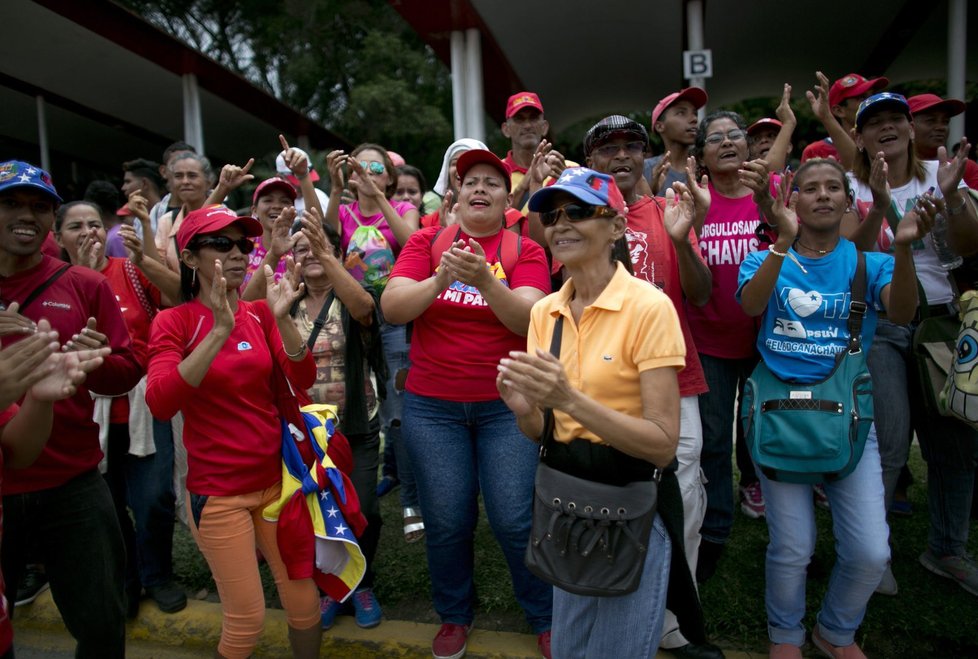 Antiimperialistická demonstrace v Caracasu