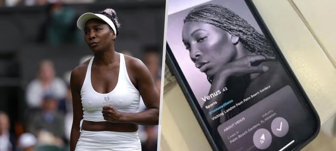 Americká tenisová legenda Venus Williamsová je na seznamce.