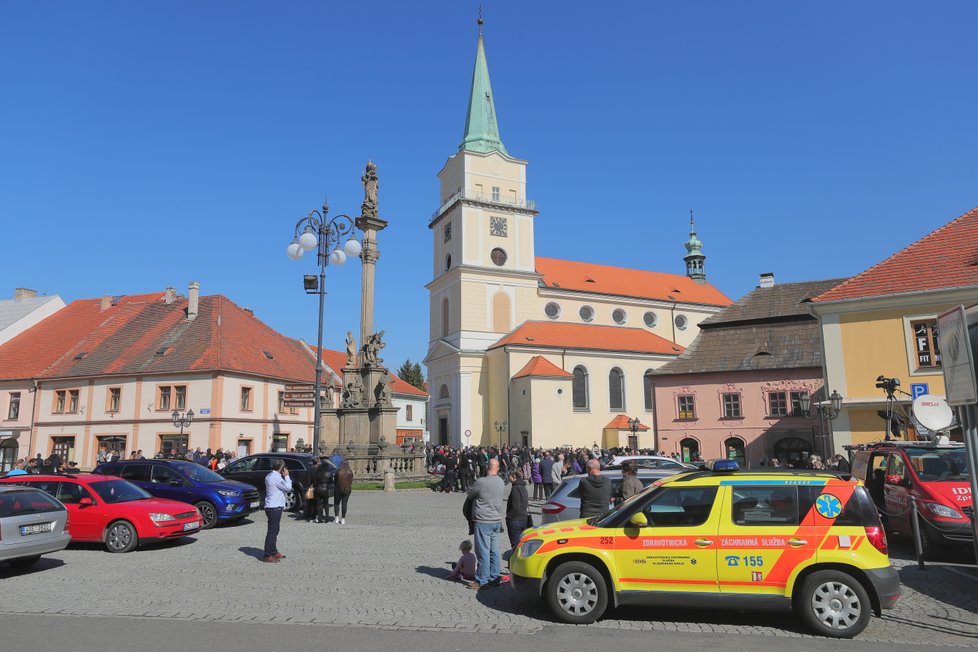 Pohřeb Věry Bílé v Rokycanech