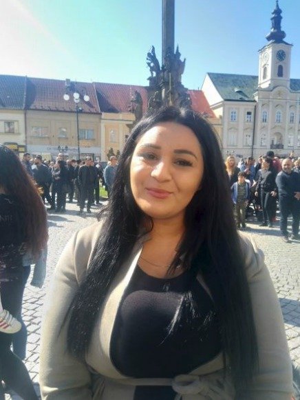 Žaneta Cicková (26), Plzeň: „Přijeli jsme i s celou rodinou, je to tradice. My jsme Romové a držíme při sobě. A její hudbu máme všichni moc rádi.“