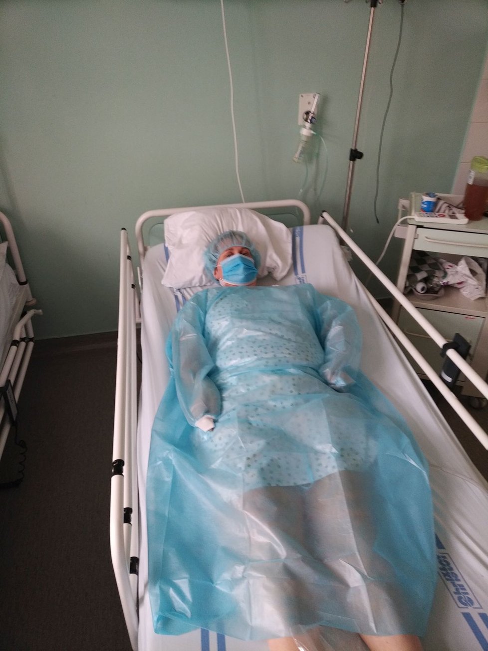 Věra během hospitalizace