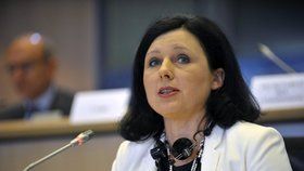 Věra Jourová při slyšení v europarlamentu