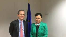 Setkání eurokomisařky Jourové s americkým velvyslancem u EU Anthonym Luzzatto Gardnerem