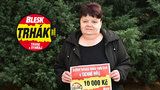 Květa Nagyová (62) z Ústí nad Labem se raduje z výhry v Trháku: 10 tisíc na ulici nenajdete