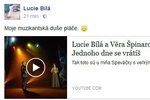 Lucie Bílá o smrti Věry Špinarové