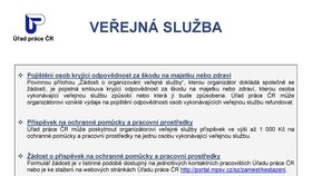 Leták pro organizace, které se rozhodnou zaměstnávat lidi pomocí veřejné služby, strana 2.