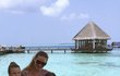 Andrea si užívá na Maledivách
