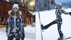 Andrea Verešová se zranila na lyžích! Je konec s podpatky a křepčením