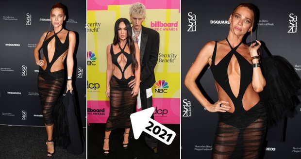 Andrea Verešová v šatech jako Megan Fox