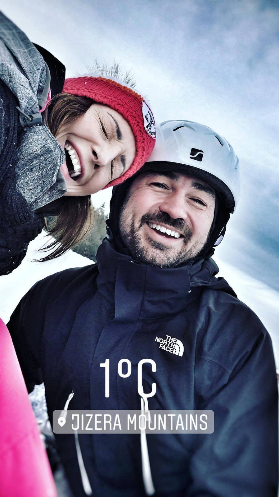 Veronika Arichteva s manželem Biserem na horách