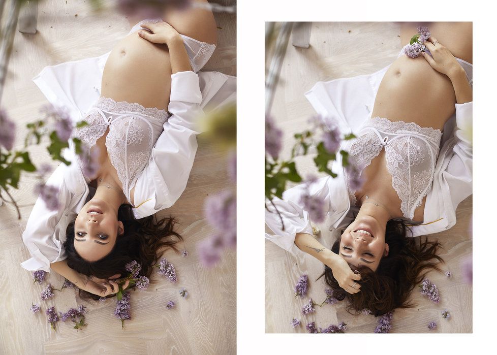 Veronika Arichteva v pátém měsíci těhotenství nafotila odvážné snímky