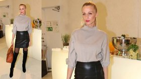 Styl podle celebrit: Noste vysoké kozačky jako modelka Veronika Kašáková