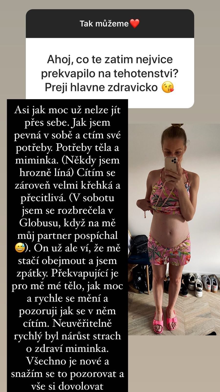 Veronika Kašáková se rozepsala o svém těhotenství.