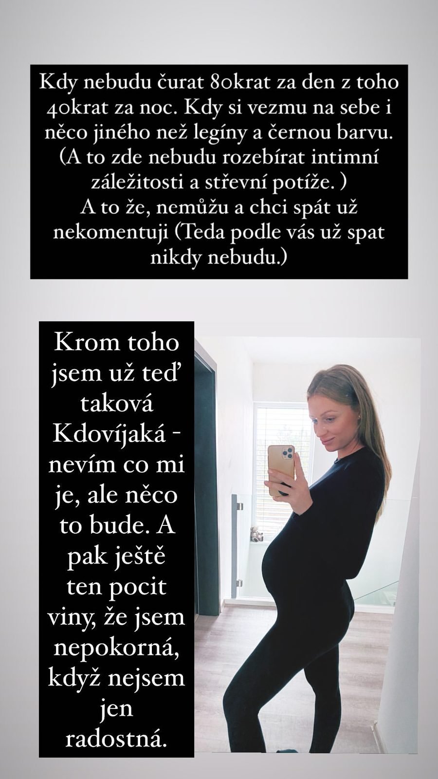 Veronika Kašáková se rozepsala o těhotenství