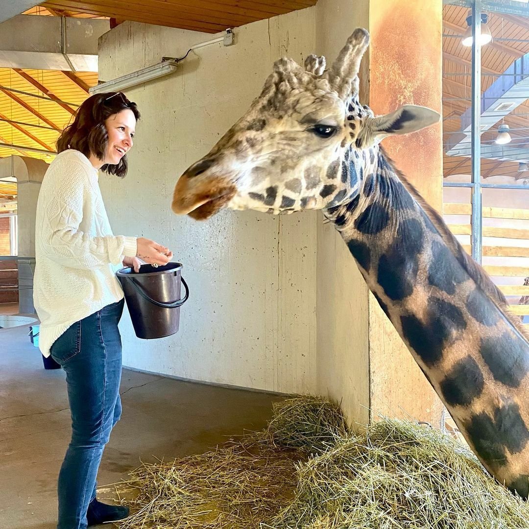 Veronika Khek Kubařová v ZOO předvedla slušivé mikádo