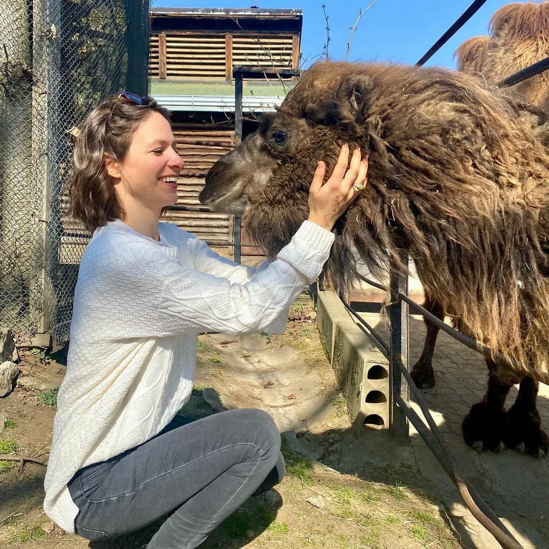 Veronika Khek Kubařová v ZOO předvedla slušivé mikádo