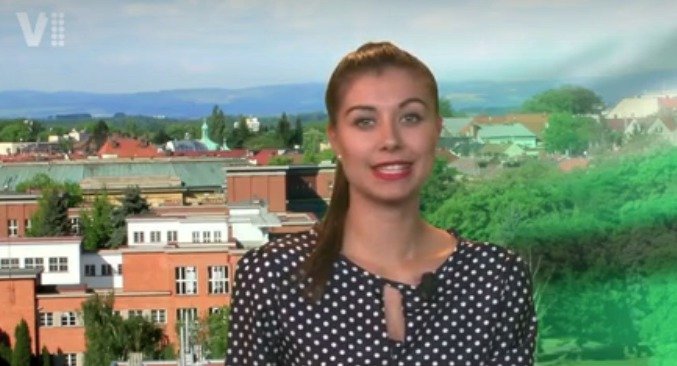 Veronika Lálová ve zpravodajství Východočeské televize