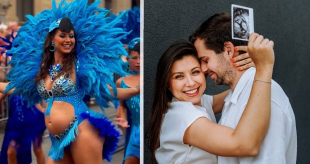Šampionka StarDance Veronika Lálová: Bříško ven! Těhotná rozzářila brněnský karneval.