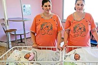 Dvojčata Veronika a Martina zaskočila lékaře: Porodila ve stejný den!