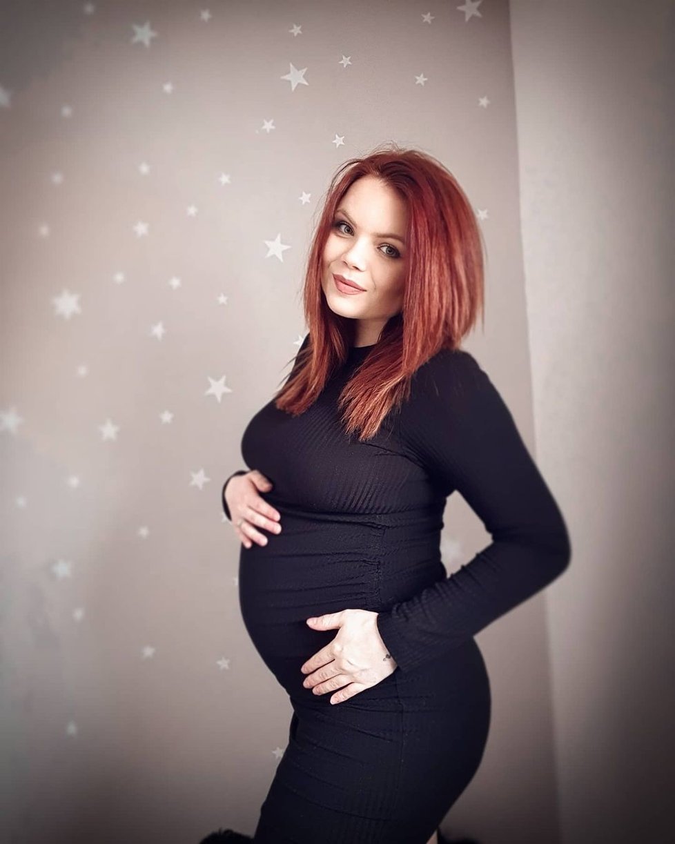 Veronika Stýblová v 9. měsíci těhotenství