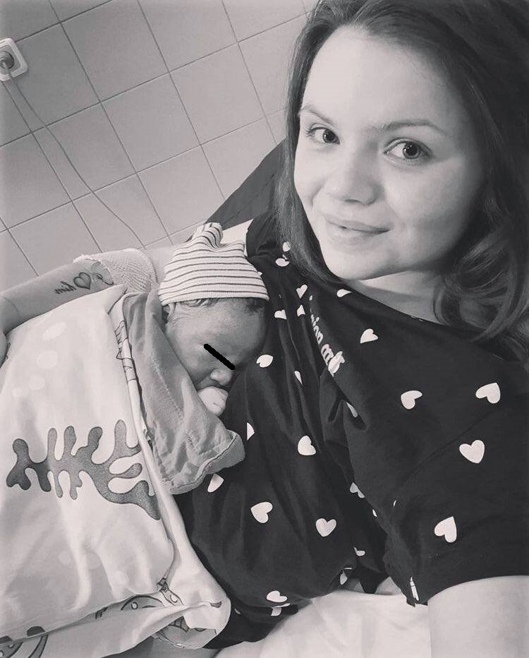 Veronika Stýblová s novorozeným synem