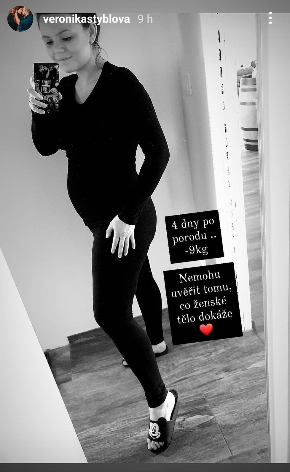 Veronika Stýblová po porodu