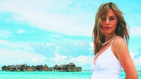 Veronika Zaňková na ostrově Paradise Island nafotila snímky do firemního kalendáře svého muže