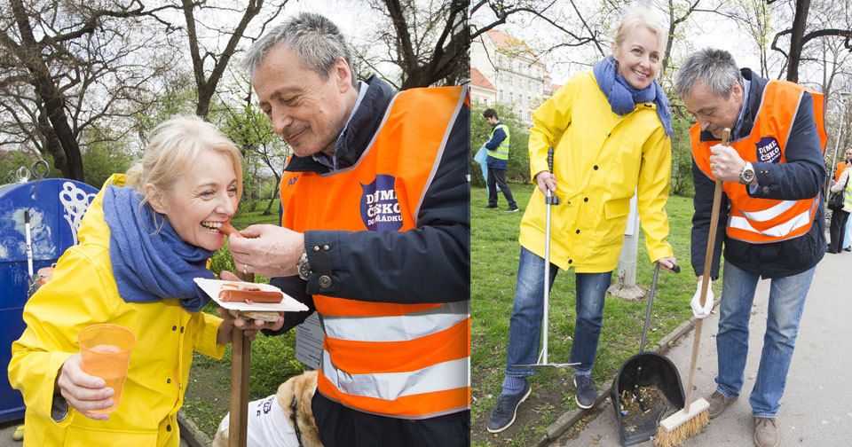 Veronika Žilková a Martin Stropnický na akci Dejme Česko do pořádku