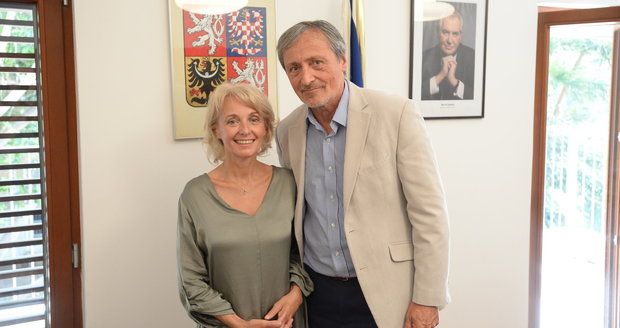Martin Stropnický a Veronika Žilková