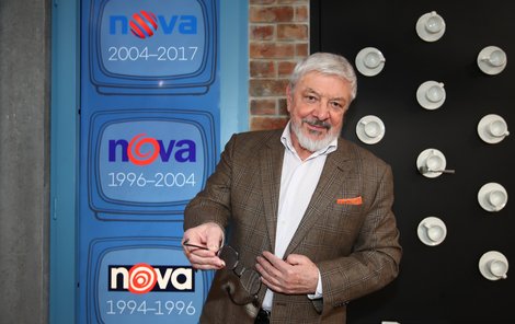 Vladimír Železný na oslavě 30. narozenin TV Nova.