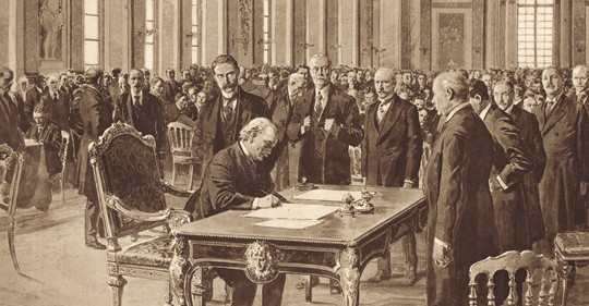 Podpis Versailleské mírové smlouvy 28. června 1919
