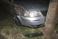 Otřesná nehoda na Žďársku: Muž zemřel po nárazu do stromu
