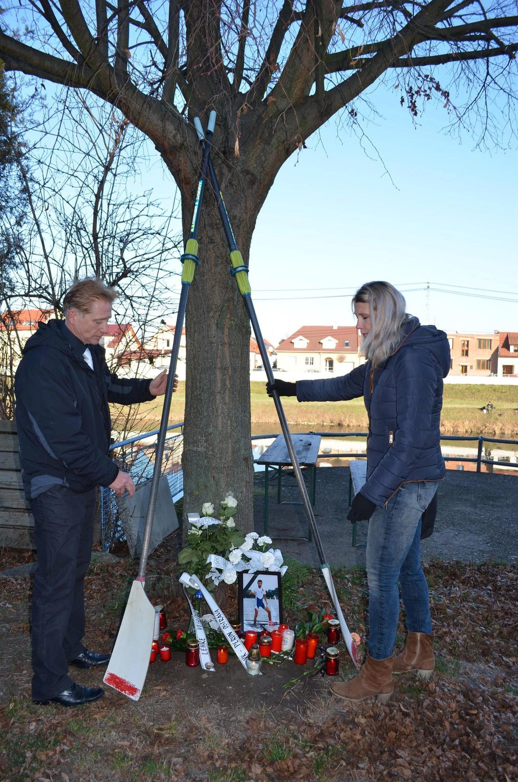Tragicky zesnulého parťáka a kamaráda Michala Plocka si lidé připomněli v Uherském Hradišti