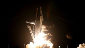 Start rakety Falcon 9 k ISS