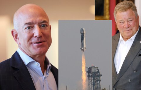 Kapitán Kirk se podívá do vesmíru. Herce ze Star Treku „ke hvězdám“ vezme Bezos