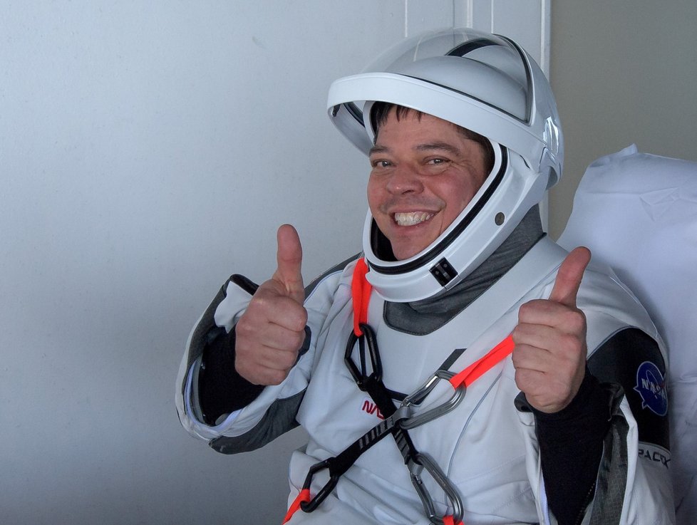 Astronaut Robert Behnken po příletu na Zemi (2.8.2020)