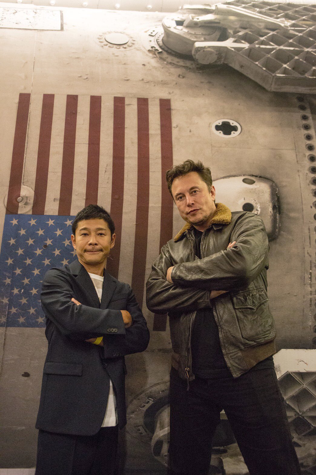 Elon Musk a japonský miliardář.