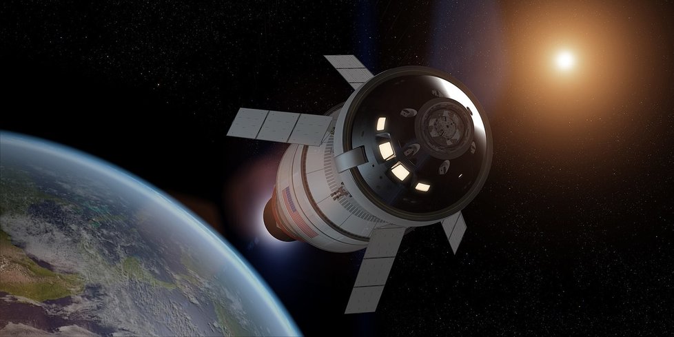 Kosmická loď Orion bude vozit astronauty na Měsíc.