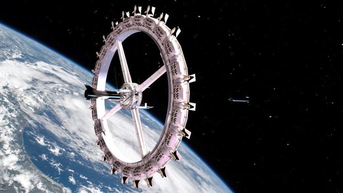 Vesmírný hotel Voyager Station by měl přivítat první návštěvníky už v roce 2027.
