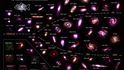 nfračervené snímky vybraných galaxií