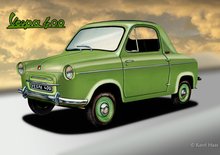 Vespa 400 (1957–1961): Italsko-francouzské mikroauto pro dva a kufr