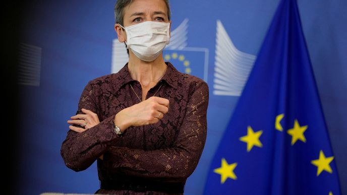 Evropská komisařka Margaret Vestager, která pracuje na legislativě proti technologickým gigantům .