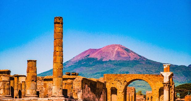 Vesuv a Pompeje