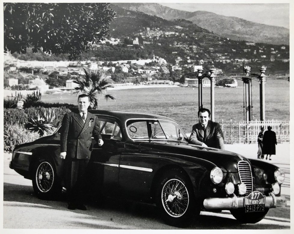 Delahaye 175s. Vůz, který vyhrál v roce 1951 Rallye Monte Carlo a se kterým jezdil na závodech v Americe slavný jezdec Louis Chiron.